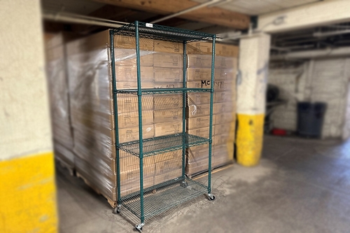 Wire Shelving with Casters