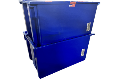 Used Nestable/Stackable Tote Bins - 19.5 x 29.5 x 15