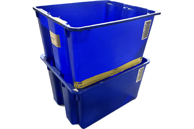 Used Nestable/Stackable Tote Bin - 16.5 x 20.5 x 12