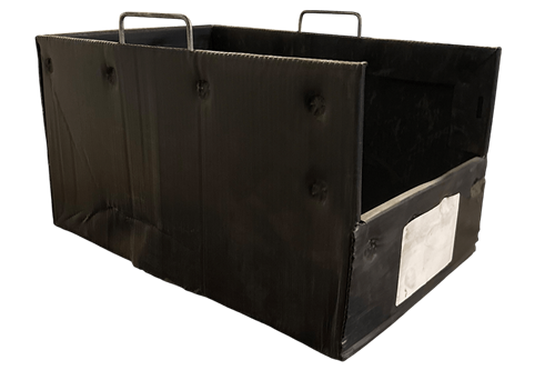  Used Corrugated Plastic Bins With Handles for Sale