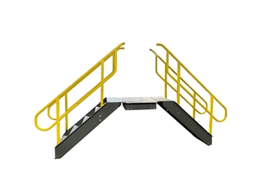 Used Crossover Stairs with Hand Railing