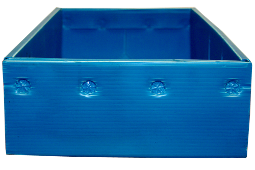 Used Blue Corrugated Bins (Wide)