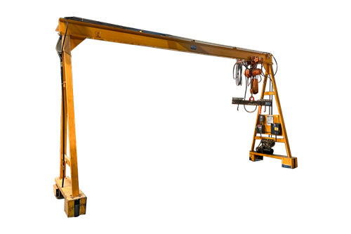  Used Powered Traveling A-Frame Crane