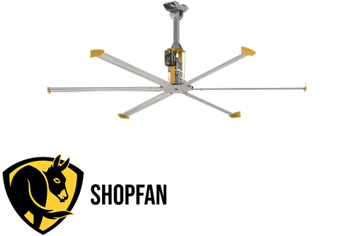 Used Shopfan HVLS Fans by Big Ass Fans for Sale