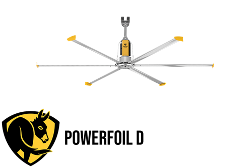 Used Powerfoil D HVLS Fans by Big Ass Fans for Sale