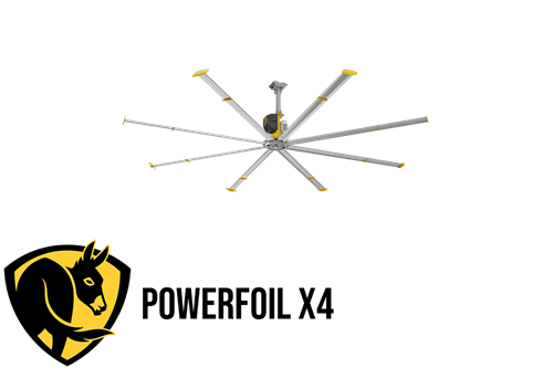 Used Powerfoil X4 HVLS Fans by Big Ass Fans for Sale