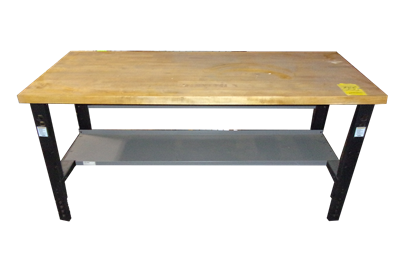 Used Butcher Block Workbench - 30" Deep