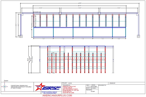 cantilever rack supported shed