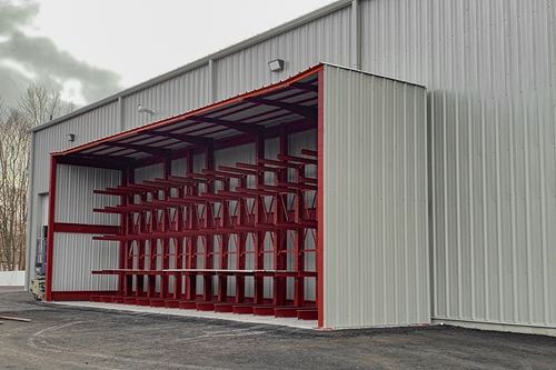 cantilever rack shed