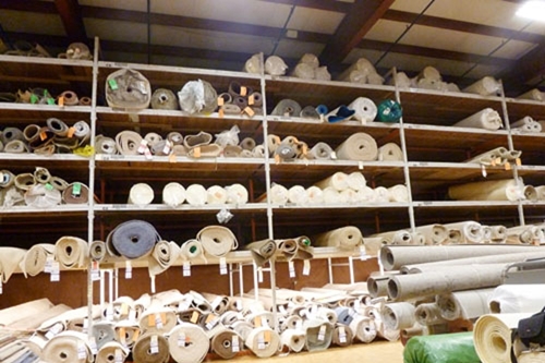 used carpet rack rolls