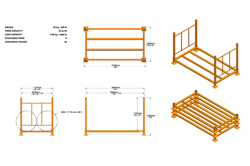 used tire racks