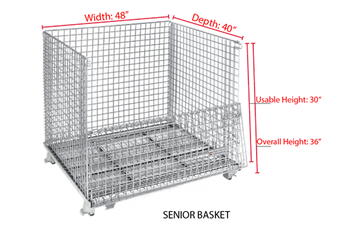 Senior WorldTainer Wire Baskets