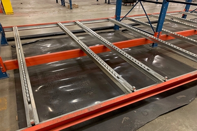 Used Single Wheel Pallet Flow Rails