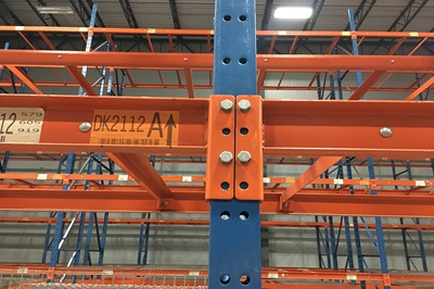Colby Pallet Racking System Pallet Rack Beams 2590mm x 93mm x 50mm Used 