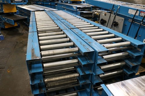 used belt over roller conveyor