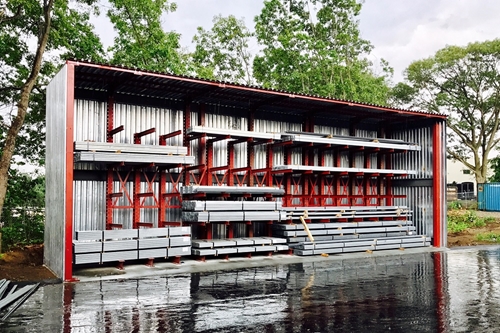 cantilever rack shed