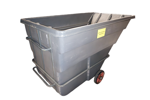 Used Heavy Duty Rubbermaid Tilt Trucks 1036 - 2 Cu Yd Capacity