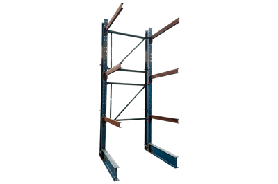 Used Regular Duty I-Beam Style Cantilever Rack