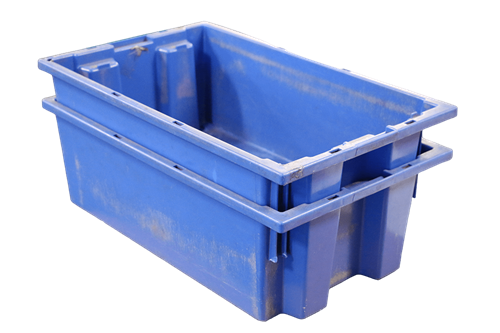 Used Stack and Nest Plastic Bins for Sale