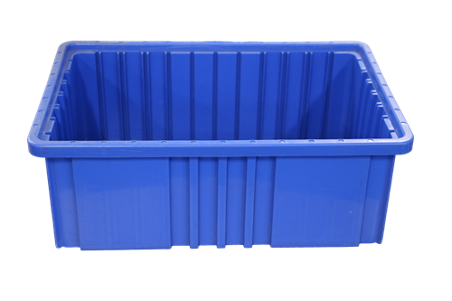  Used Stackable Plastic Bins - 16