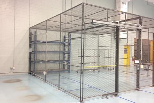 Used Wire Security Cage - 96