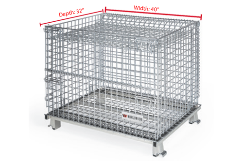 Medium WorldTainer Wire Basket Hanged Lids