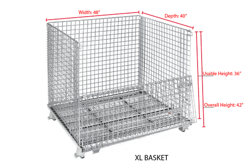 Extra Large WorldTainer Wire Baskets