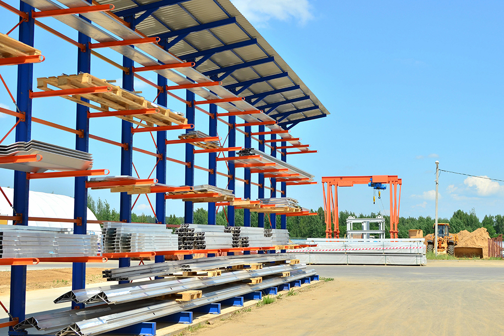 Used Industrial Shelving Installation