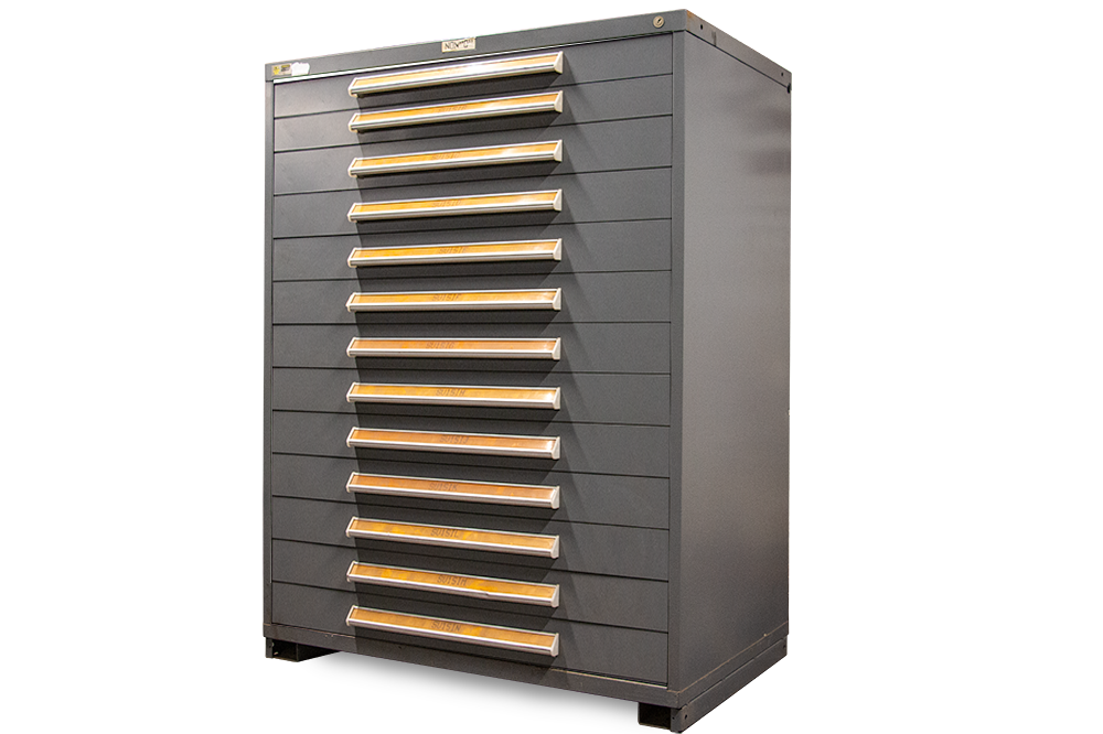 13 Drawer Vidmar Cabinets For