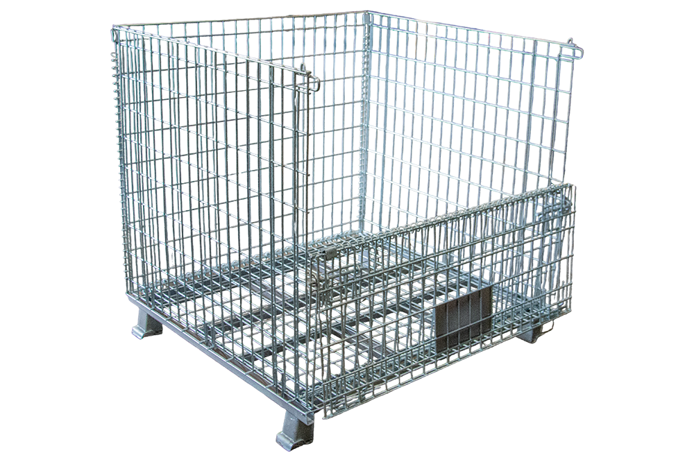Industrial Wire Baskets: Heavy Duty Collapsible Containers