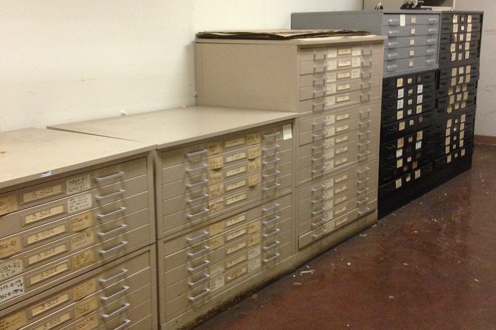 Used Blueprint Cabinets American Surplus