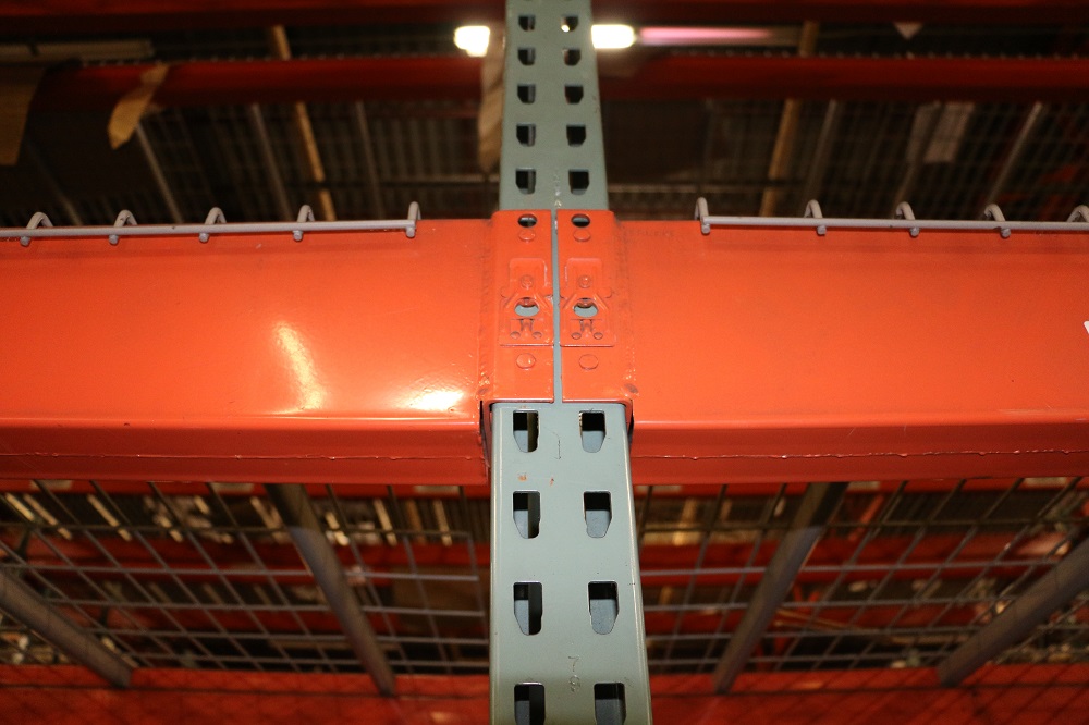 Used Teardrop Pallet Rack Beams