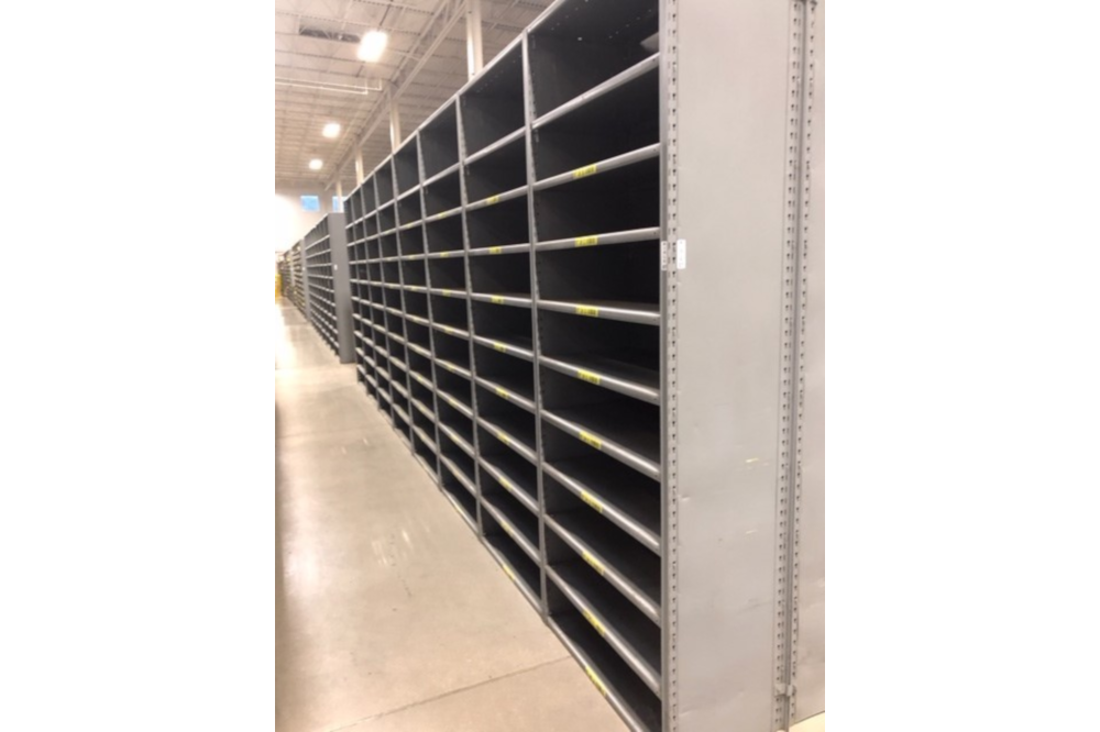 Used Lyons Closed Steel Shelving 18 x 36 