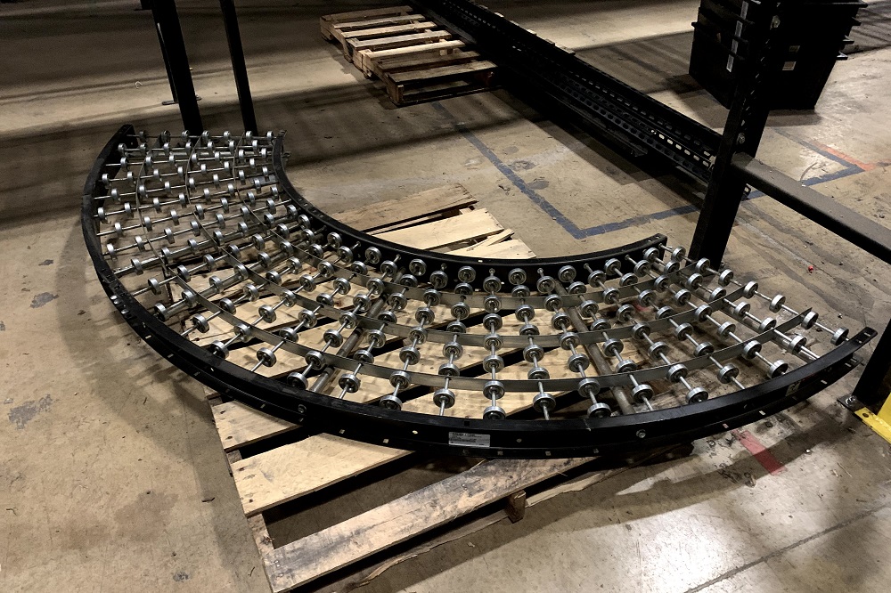 Skatewheel Conveyor 90 Deg Curved 