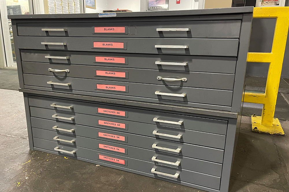 blueprint cabinets