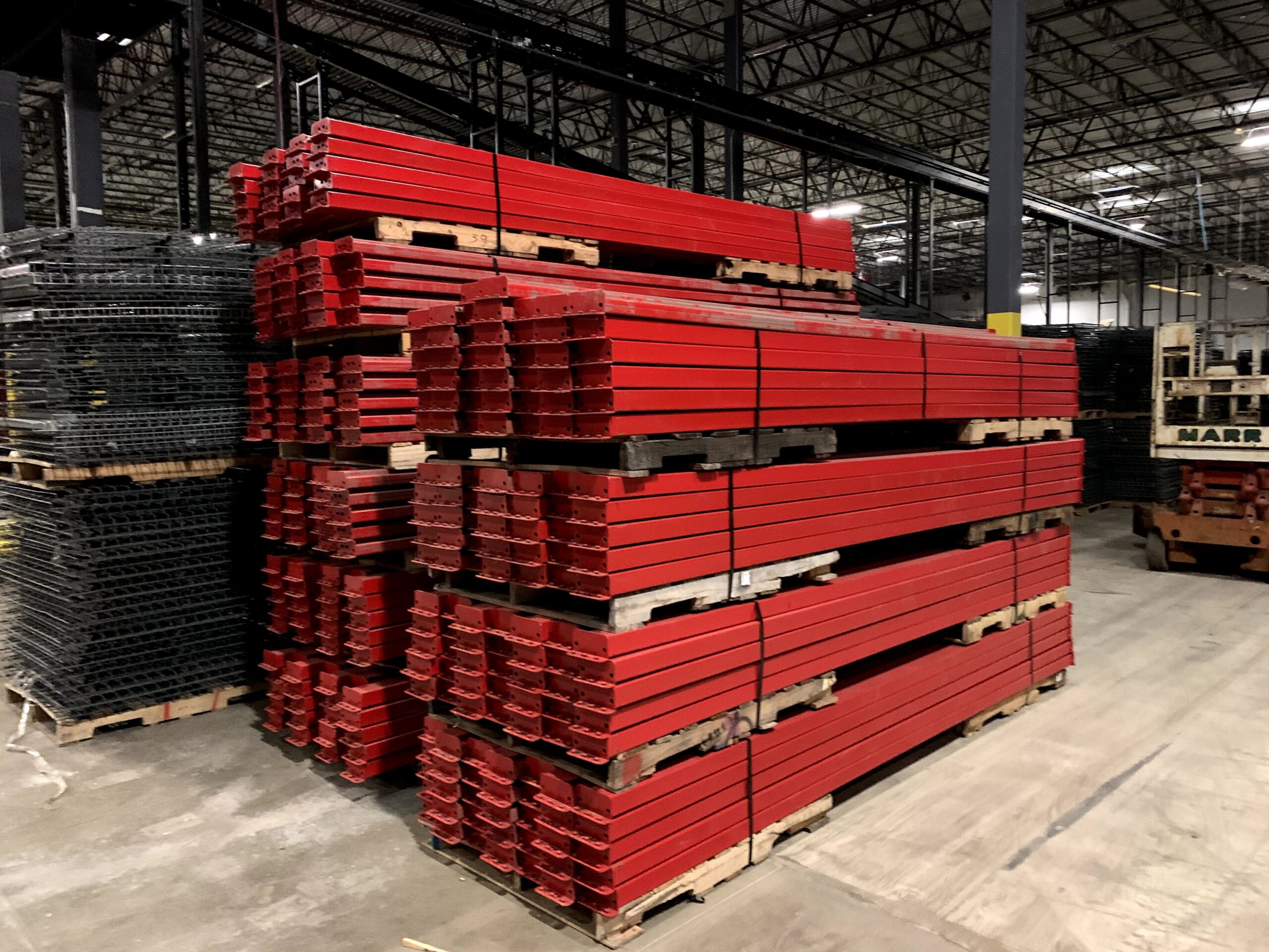 Pile of Beams removed during Las Vegas Warehouse Liquidation