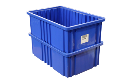 Used Stackable Plastic Bins - 16" W x 10" L x 6" H