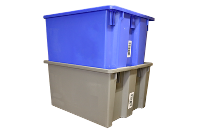 Used Stack and Nest Containers - 24" x 20" x 13"
