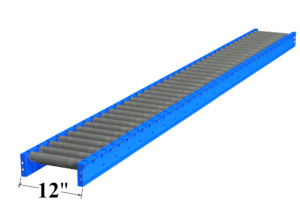 12" Wide Gravity Roller Conveyor