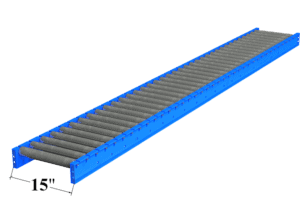 Used 15" Wide Gravity Roller Conveyor