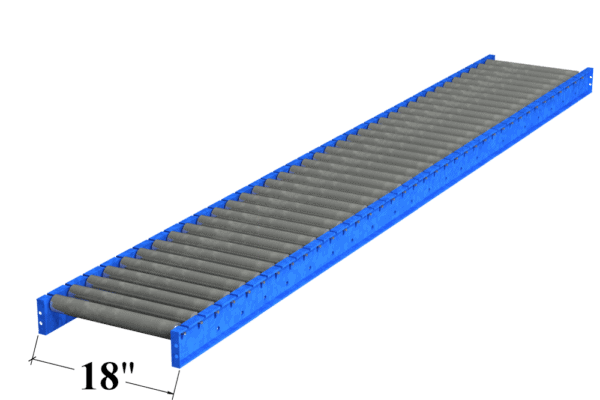 18" Wide Gravity Roller Conveyor