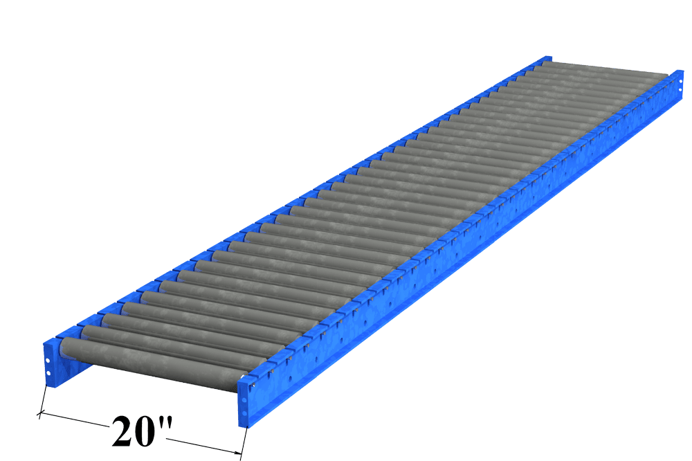 Used Gravity Roller Conveyor - 20" Wide