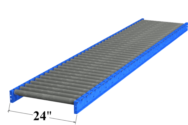 24" Wide Gravity Roller Conveyor