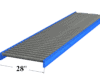 28" Wide Gravity Roller Conveyor