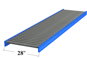 28" Wide Gravity Roller Conveyor
