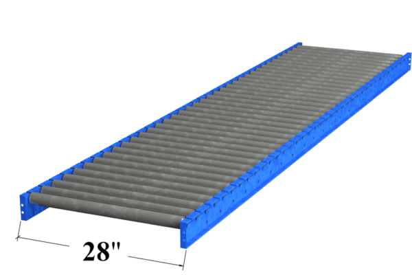 28" Wide Gravity Roller Conveyor