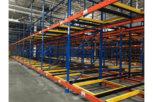 Used Push Back Rack