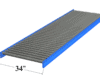 34" Wide Gravity Roller Conveyor