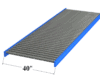 40" Wide Gravity Roller Conveyor