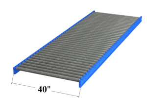 40" Wide Gravity Roller Conveyor